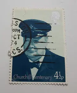تمبر خارجی کلکسیونی کشور بریتانیا تصویر چرچیل