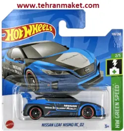 ماشین فلزی نیسان نیسمو لیف RC هات ویلز سری متل اورجینال تک جعبه Nissan Leaf Nismo RC Hot wheels Die-cast