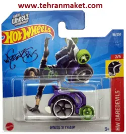 ماشین فلزی ویلچر هات ویلز سری متل اورجینال تک جعبه WHEELIE CHAIR Hot wheels Die-cast
