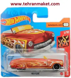 ماشین فلزی مرکوری 1949 هات ویلز سری متل اورجینال تک جعبه MERC 1949 Hot wheels Die-cast