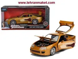 ماکت ماشین فلزی تویوتا سوپرا 1995 بزرگ 1/24 جادا Jada تک جعبه Jada Toys Fast &amp; Furious 1:24 Slap jacks Toyota Supra 1995 Die-Cast Car