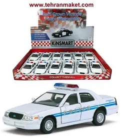 ماشین فلزی فورد کراون ویکتوریا پلیس بزرگراه آمریکا کینزمارت Kinsmart کینسمارت KT5342 Ford Crown Victoria Police Interceptor (White) – فروشگاه اینترنتی تهران ماکت