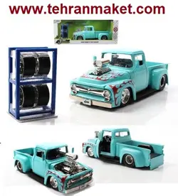 ماکت ماشین فلزی فورد F-100 پیکاپ بزرگ 1/24 جادا Jada تک جعبه Ford F-100 Pickup Jada 1/24 Die-Cast