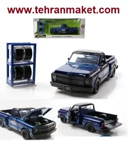 ماکت ماشین فلزی شورلت C10 پیکاپ 1969 بزرگ 1/24 جادا Jada تک جعبه Chevrolet C10 PICKUP 1969 Jada 1/24 Die-Cast