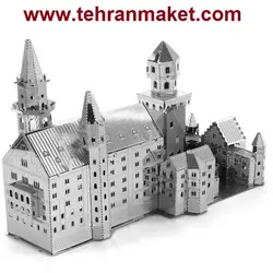 پازل سه بعدی ماکت فلزی قصر نوی‌شوان‌شتاین باواریای آلمان Neuschwanstein Bavaria Germany مینیاتوری و اورجینال
