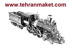 پازل سه بعدی ماکت فلزی قطار وسترن کلاسیک Classic western train مینیاتوری و اورجینال