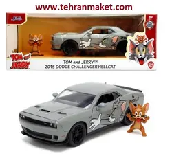 ماکت ماشین فلزی دوج چلنجر هلکت جیل‌بریک 2015 با فیگور فلزی شخصیت جری بزرگ 1/24 جادا Jada تک جعبه Dodge Challenger Hellcat Jailbreak 2015 with Jerry Metal Figure Jada