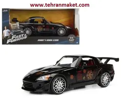 ماکت ماشین فلزی هوندا S2000 سریع و خشن بزرگ 1/24 جادا Jada تک جعبه 1:24 JOHNNY'S HONDA S2000 FAST&amp;FURIOUS JADA