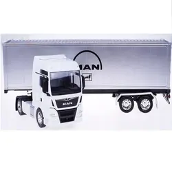 ماکت تریلی فلزی مان TGX با کانتینر بزرگ 1/32 ویلی تک جعبه MAN TGX Metal Trailer Model With 1/32 Welly Container – تهران ماکت