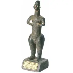 ماکت دکوری مجسمه پيكره مرد مارليک ایران باستان تک جعبه Decorative replica of ancient Iranian Marlik male statue