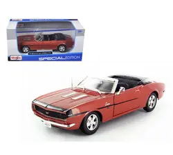 ماکت ماشین فلزی شورلت کامارو SS 1968 کانورتیبل بزرگ 1/24 مایستو تک جعبه Maisto 1/24 Scale 1968 Chevy Camaro SS 396 Convertible Diecast Vehicle – تهران ماکت