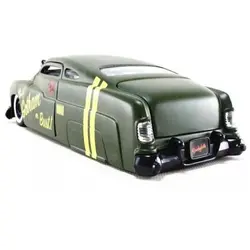 ماکت ماشین فلزی مرکوری 1951 با فیگور فلزی هارلی کویین بزرگ 1/24 جادا تک جعبه JADA Toys 1/24 1951 Mercury With Harley Quinn Figure