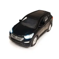 فروش عمده ماشین فلزی هیوندا سانتافه چراغدار و موزیکال طاها تویز Hyundai Santafe Diecast Model Car