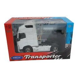 ماکت کامیون فلزی کشنده تریلی ولوو FH500 تک محور بزرگ 1/32 ویلی تک جعبه Welly 1/32 Metal Volvo 2 X 2 Wheel Tractor Truck Model With Box Collection – تهران ماکت