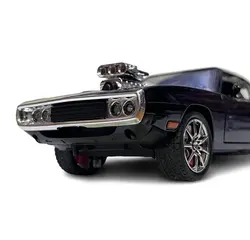 ماکت ماشین فلزی دوج چارجر R/T مدل 1970 بزرگ 1/24 مینی اتو چراغدار و موزیکال تک جعبه Miniauto Toys 1/24 Fast &amp; Furious 1970 Dodge Charger R/T