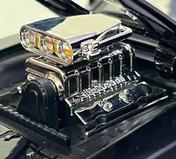 ماکت ماشین فلزی دوج چارجر R/T مدل 1970 بزرگ 1/24 مینی اتو چراغدار و موزیکال تک جعبه Miniauto Toys 1/24 Fast &amp; Furious 1970 Dodge Charger R/T