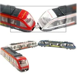 ماکت فلزی مترو ترن قطار شهری تگزاس به فلوریدا آمریکا 1:55 Alloy Diecasts Subway Model High Speed Railway West Train Metal Vehicles NO.90029 Toys