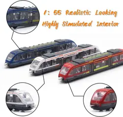 ماکت فلزی مترو ترن قطار شهری تگزاس به فلوریدا آمریکا 1:55 Alloy Diecasts Subway Model High Speed Railway West Train Metal Vehicles NO.90029 Toys