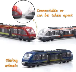 ماکت فلزی مترو ترن قطار شهری تگزاس به فلوریدا آمریکا 1:55 Alloy Diecasts Subway Model High Speed Railway West Train Metal Vehicles NO.90029 Toys