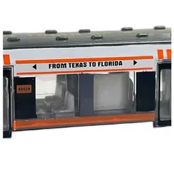 ماکت فلزی مترو ترن قطار شهری تگزاس به فلوریدا آمریکا 1:55 Alloy Diecasts Subway Model High Speed Railway West Train Metal Vehicles NO.90029 Toys