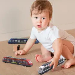 ماکت فلزی مترو ترن قطار شهری تگزاس به فلوریدا آمریکا 1:55 Alloy Diecasts Subway Model High Speed Railway West Train Metal Vehicles NO.90029 Toys