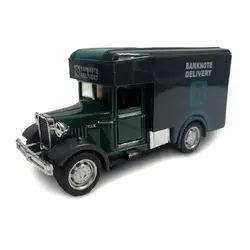 ماشین فلزی فورد 1925 کامیون حمل پول و اسکناس چراغدار و موزیکال تک جعبه Classic 1925 Ford Diecast Model Car YD627-9