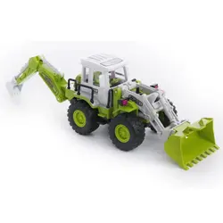 ماشین فلزی بیل بکهو لودر راهسازی 1/40 تک جعبه GLW Diecast Excavator Tractor Cement Truck Car Bulldozer Crane Toy Model
