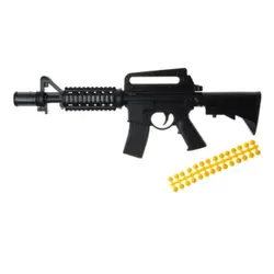 تفنگ اسباب بازی اسلحه ام M16 نیمه فلزی ساچمه فومی تک جعبه M16 Half-metal toy gun postal model