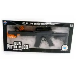 تفنگ اسباب بازی اسلحه ام M16 نیمه فلزی ساچمه فومی تک جعبه M16 Half-metal toy gun postal model