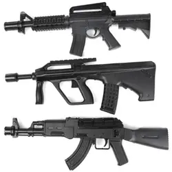 تفنگ اسباب بازی اسلحه ام M16 نیمه فلزی ساچمه فومی تک جعبه M16 Half-metal toy gun postal model