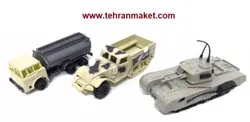 ماکت نظامی فلزی ادوات ارتش آلمان نازی در جنگ جهانی (مجموعه 3 عددی) موتورمکس Motormax تک جعبه- سری 2