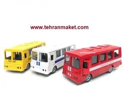 ماکت مینی بوس فلزی فیات ایتالیایی کلاسیک عقب کش اسباب بازی