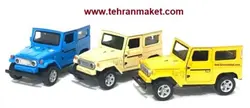 ماکت ماشین فلزی تویوتا اف جی 40 کالسکه ای TOYOTA FJ40 بابابزرگ موزیکال  و چراغدار اسباب بازی