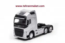 ماکت کشنده تریلی فلزی ولوو Volvo FH500 جفت محور بزرگ 1/32 ویلی Welly اسباب بازی