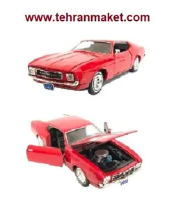 ماکت ماشین فلزی فورد موستانگ 1971 مک وان بزرگ 1/24 موتورمکس motormax تک جعبه