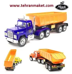 ماکت تریلی ماک MACK با تریلر کمپرسی جفت محور بزرگ 1/32