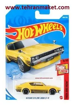 ماشین فلزی نیسان اسکای لاین NISSAN SKYLINE 2000 GTR هات ویلز Hot wheels سری متل اورجینال تک جعبه