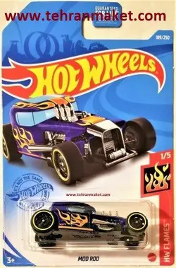ماشین فلزی بون شاکر MOD ROD هات ویلز Hot wheels سری متل اورجینال تک جعبه