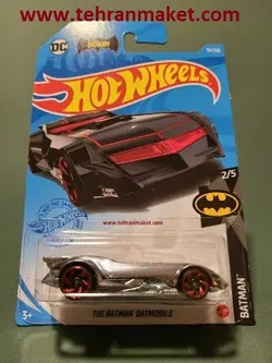 ماشین فلزی بتمن بتموبیل THE BATMAN BATMOBILE هات ویلز Hot wheels سری متل اورجینال تک جعبه