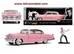 ماکت ماشین فلزی کادیلاک فلیت‌وود به همراه فیگور الویس پریسلی بزرگ 1/24 جادا Jada تک جعبه سفارشی