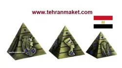 ماکت دکوری فلزی اهرام ثلاثه مصر مجموعه 3 عددی تک جعبه