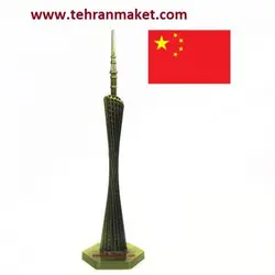 ماکت دکوری فلزی برج تلویزیونی کانتون گوانگژو چین تک جعبه