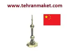 ماکت دکوری فلزی برج تلویزیون شانگهای چین مروارید شرق آسیا تک جعبه