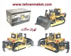 ماکت بلدوزر فلزی هوینا HUINA تمام فلزی بزرگ راهسازی تک جعبه مشکی سفارشی