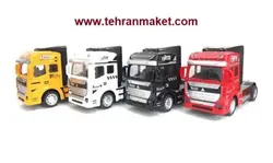 ماکت کامیون فلزی کشنده تریلی داف عقب کش اسباب بازی