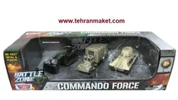 ماکت نظامی فلزی ادوات ارتش ایالات متحده در جنگ جهانی (مجموعه 3 عددی) موتورمکس Motormax- سری 3