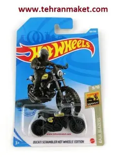 ماکت موتور فلزی دوکاتی اسکرمبلر 1100 هات ویلز Hot wheels سری متل اورجینال تک جعبه