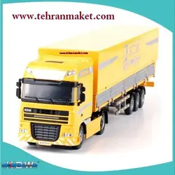 ماکت تریلی فلزی داف ترانزیت با کانتینر تمام فلزی بزرگ 1/50 کادویی KDW تک جعبه اسباب بازی