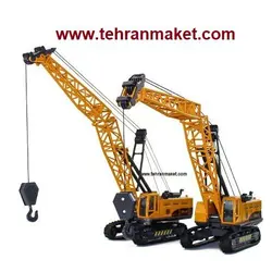 ماکت جرثقیل فلزی خودکششی چرخ زنجیری سنگین بزرگ 1/48 اسباب بازی