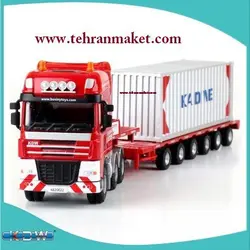 ماکت تریلی فلزی داف ترانزیت کمرشکن گمرکی تمام فلزی بزرگ 1/50 کادویی KDW تک جعبه